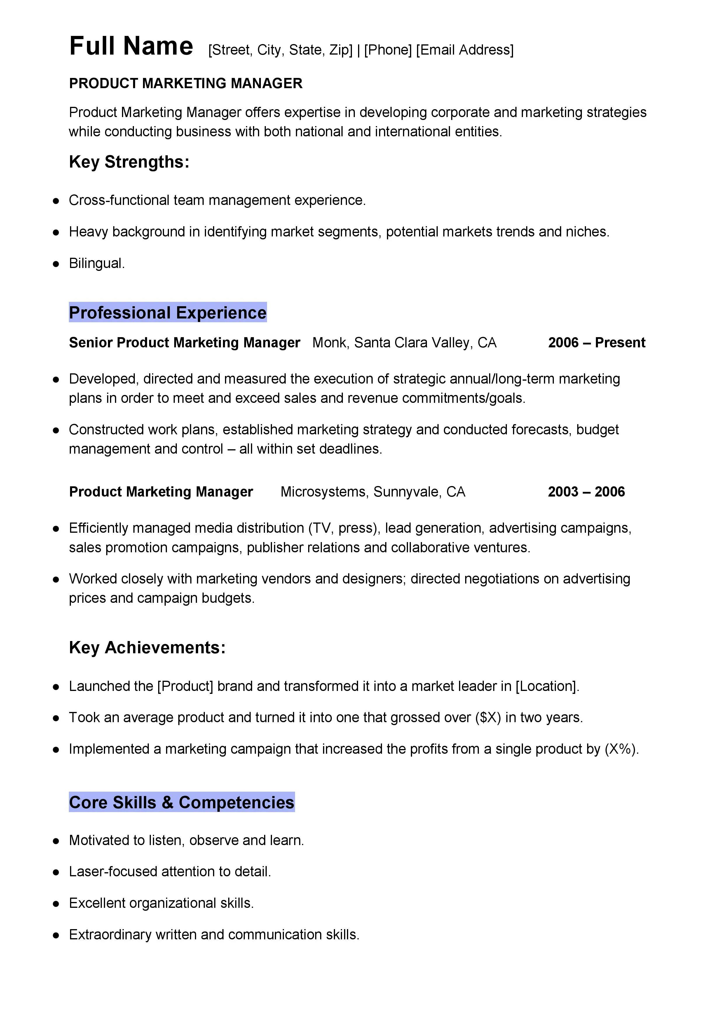 Resume Template 3