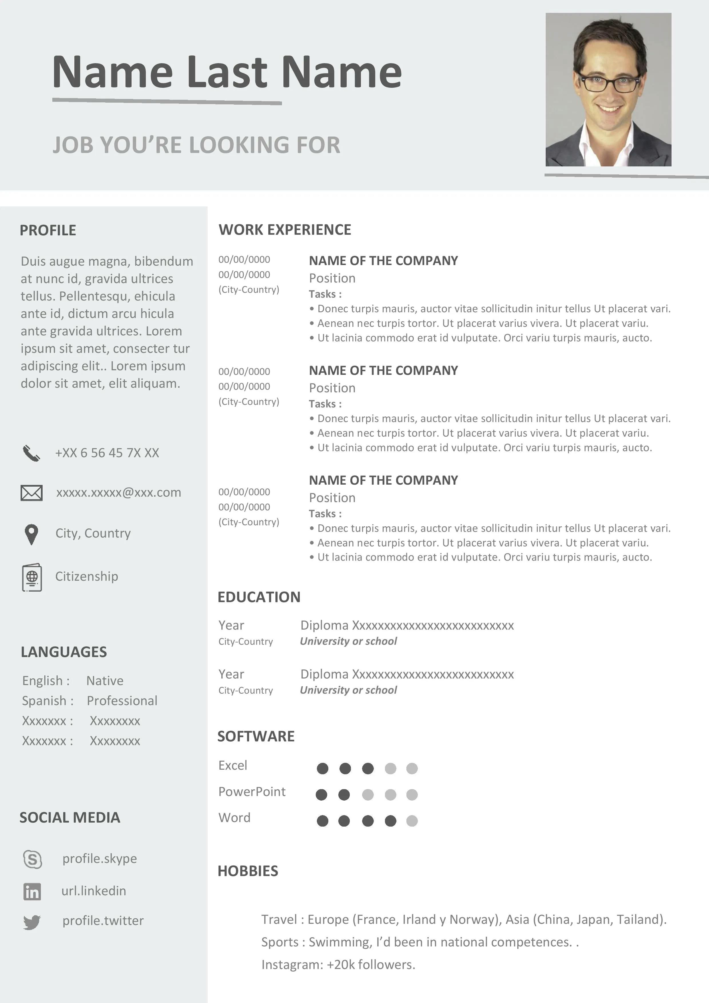 Resume Template 5