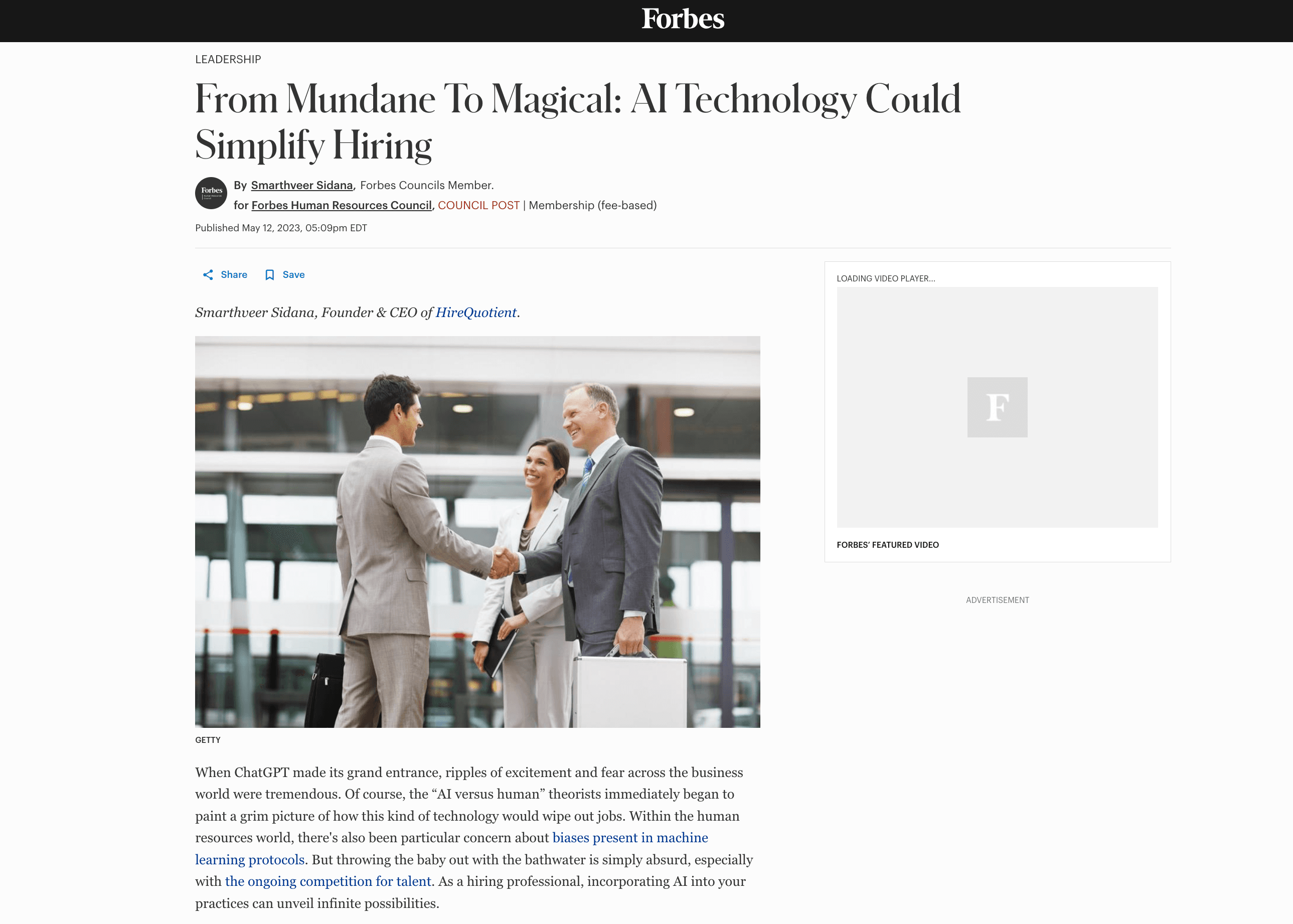 From Mundane to Magical: AI in Hiring